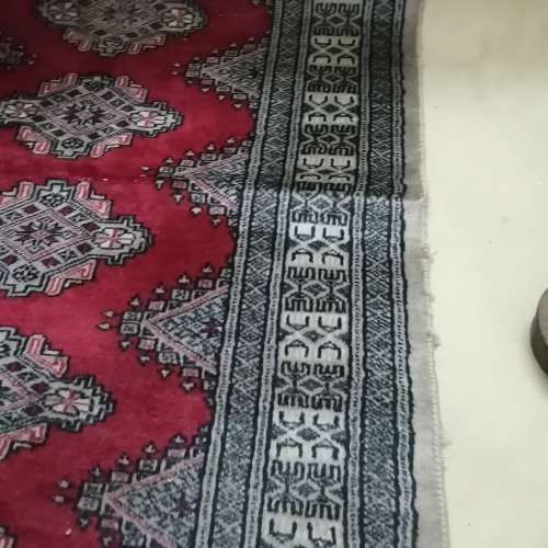 Rugs & Carpets FINELY HAND KNOTTED ORIENTAL KARACHI BUKHARA CARPET