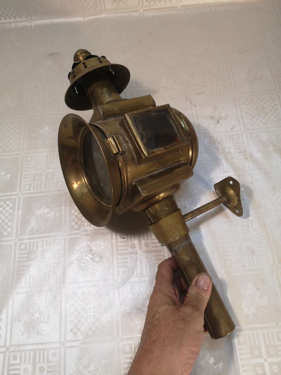 Lamps & Lanterns MAGNIFICENT ANTIQUE BRASS COACH LANTERN 2 OF 2 for sale in Pretoria / Tshwane