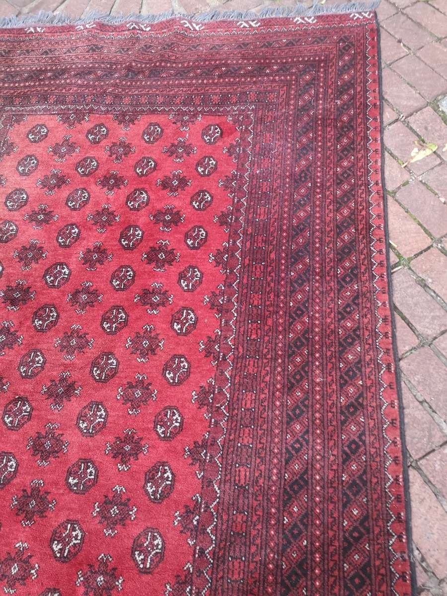 Rugs & Carpets MAGNIFICENT RED PERSIAN HANDWOVEN AFGHAN RUG for sale