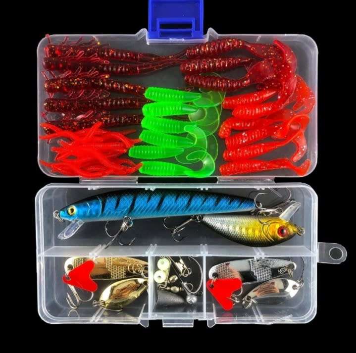 Lures & Baits 54 fishing baits was sold for R99.00 on 2 Feb at 1401 by The Classical store in