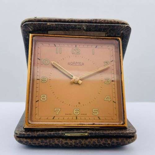 Mantel Clocks - ROAMER Vintage Mechanical SWISS Made Alarm Clock was ...