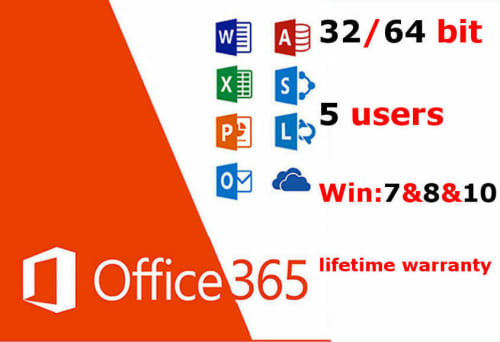 microsoft office 365 2016 lifetime license for 5 devices