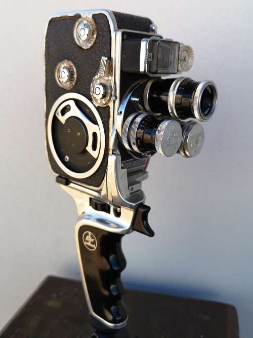 Movie Recorders Paillard Bolex D8L 3 lens turret 8mm movie camera was