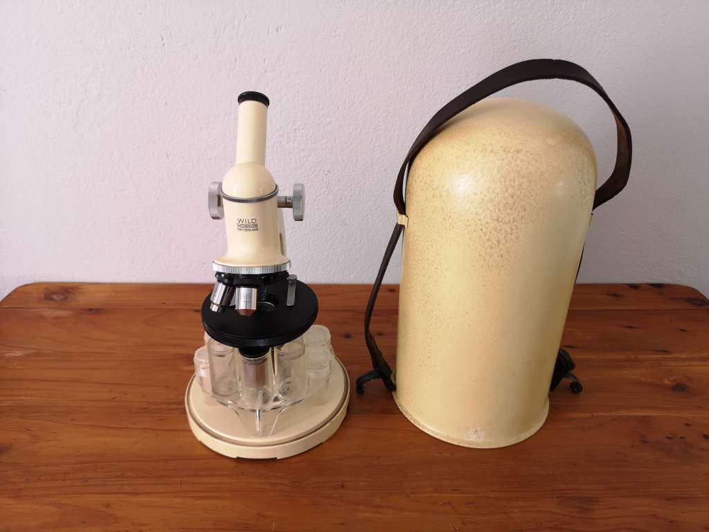 Microscopes Vintage Swissmade Wild Heerbrugg Microscope for sale in