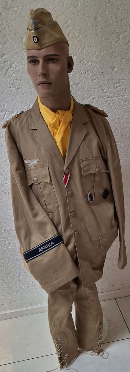 Uniforms REENACTOR/MOVIE COPY AFRIKA KORPS DAK OFFICER PILOT UNIFORM