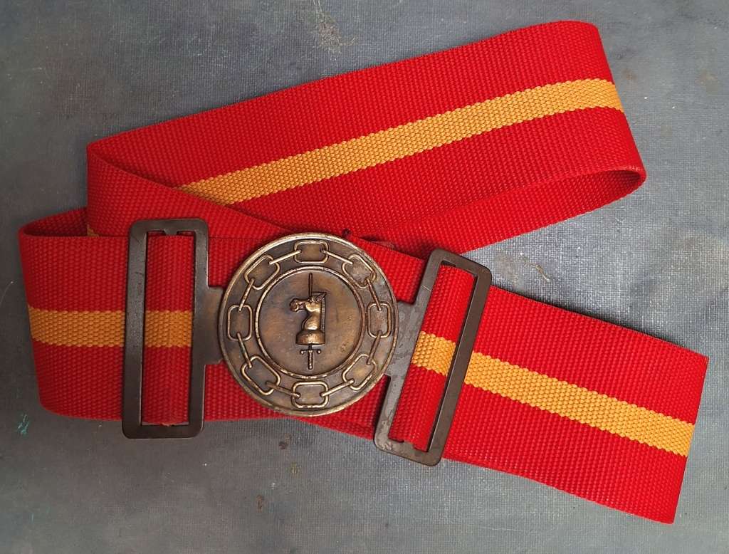 Belts & Buckles SADF ARMY BATTLE SCHOOL STABLE BELT was sold for R800