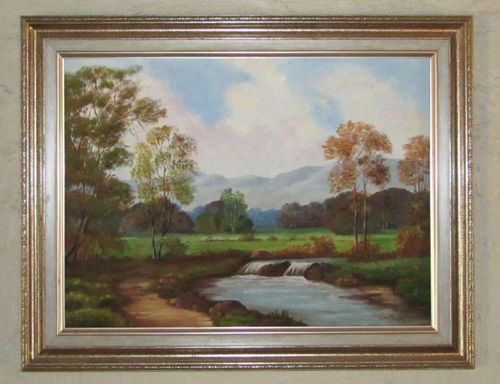 Paintings Landscape Framed Oil on board signed Hetta Beyers 1999