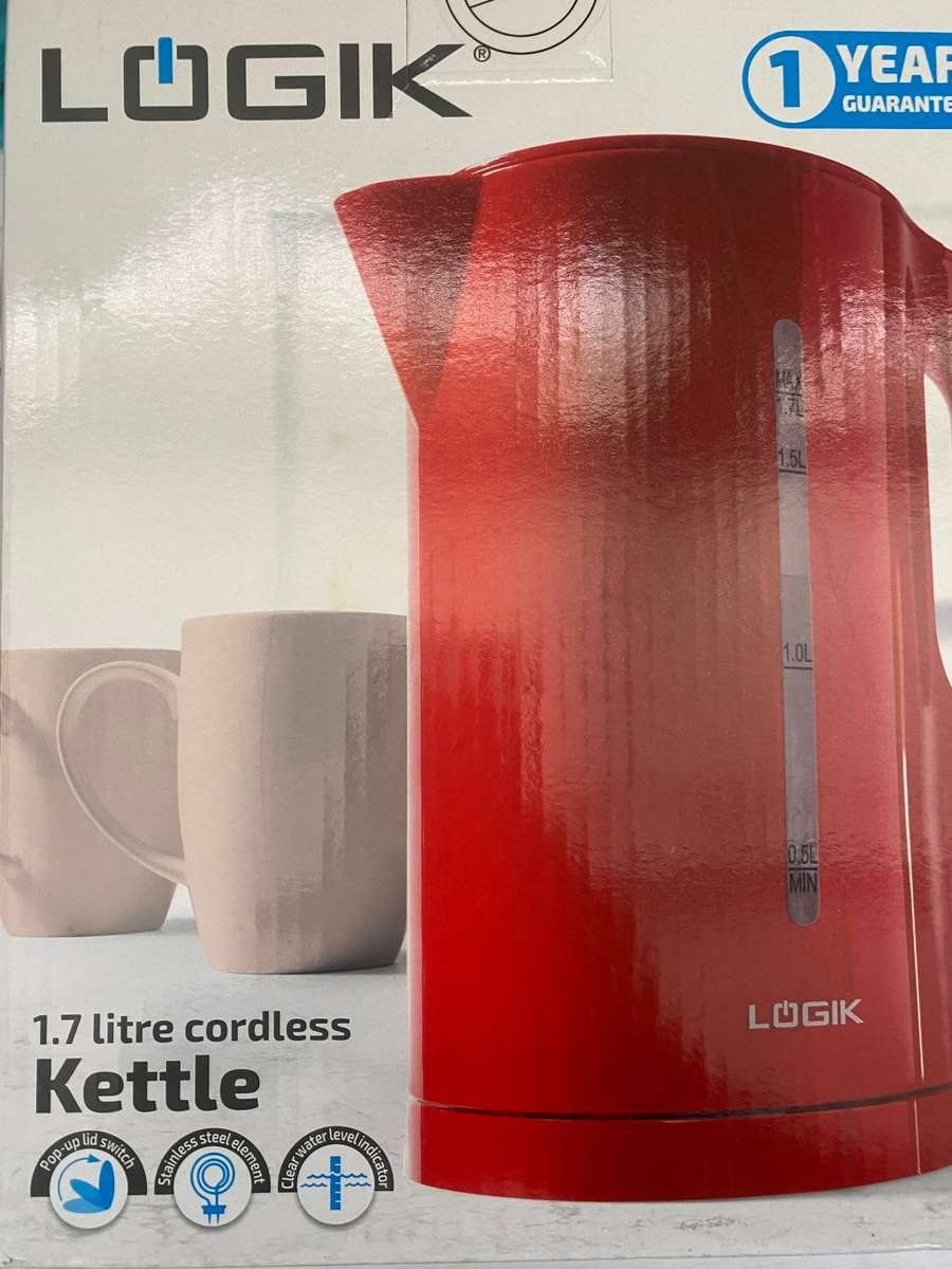 Kettles LOGIK 1.7LITRE CORDLESS KETTLE (red) for sale in Johannesburg