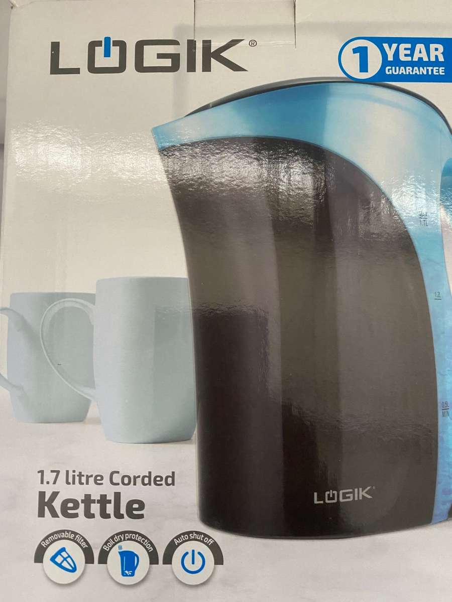 Kettles LOGIK 1.7L Auto Kettle Black RSH080443 RSH080443BLK for