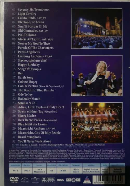 Classical - Andre Rieu - Live In Maastricht 3 (2009) (DVD) for sale in ...