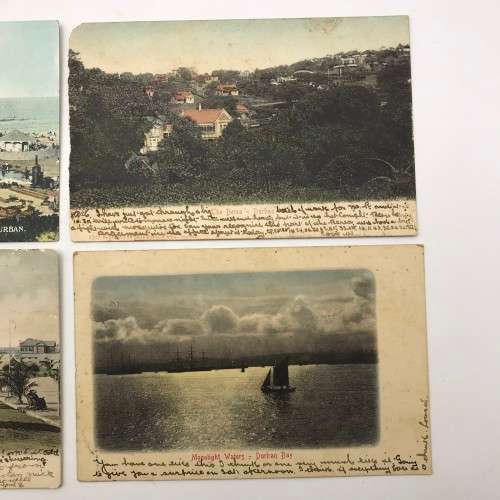 Other Antiques & Collectables 4 Antique `Post Cards of Durban` With