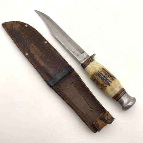 Knives & Daggers Vintage `William Rodgers` Stag Horn Bowie Knife (I