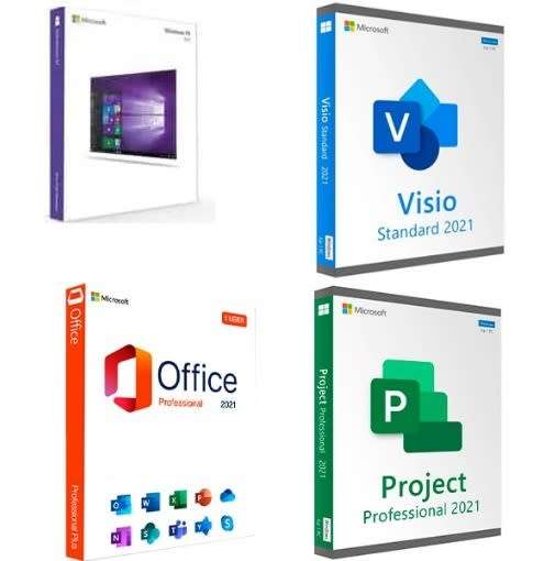 Operating Systems - Windows 10 Pro + Office 2021| Project Pro 2021 ...