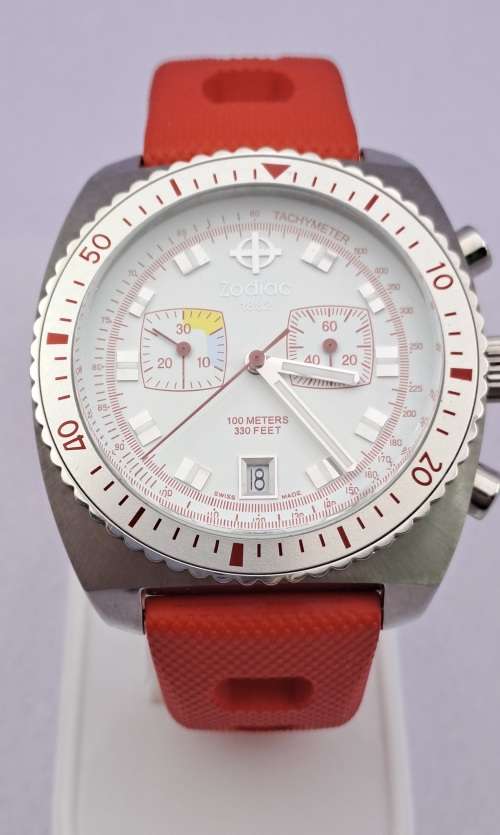 Men's Watches Swiss Made Zodiac 1882 Seadragon Tachymeter Quartz Men