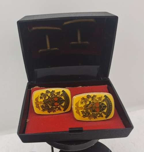 Necklaces & Pendants Vintage cufflinks with Pietersburg Coat of Arms