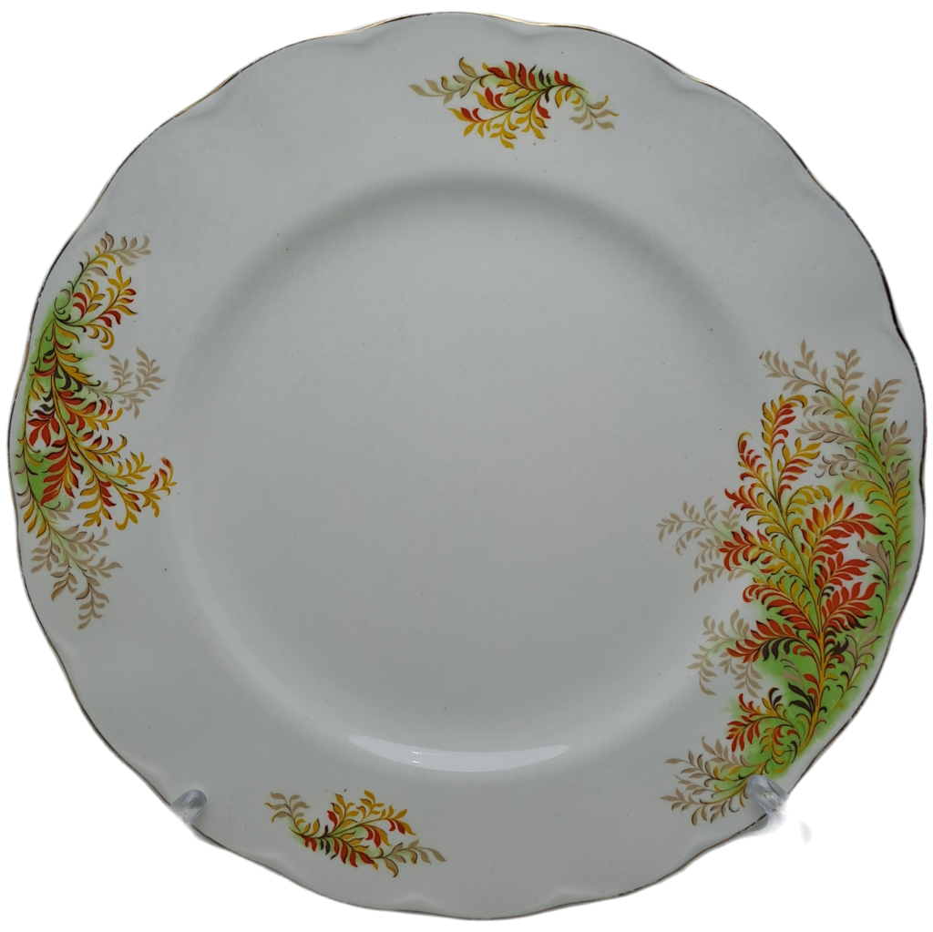 English Porcelain - Vintage Grindley Cream Petal Porcelain Dinner Plate ...