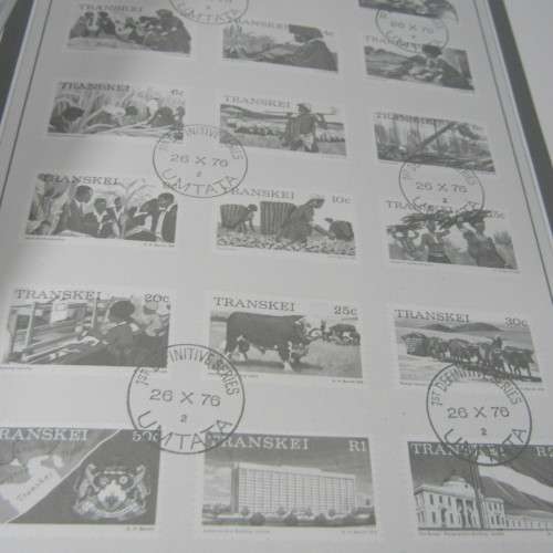 Albums Transkei Slidein pre printed stamp album with first lot of mint stamps for sale in