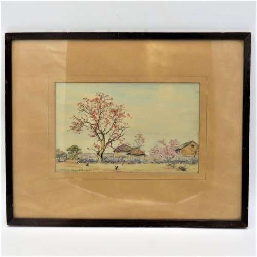 Paintings - 1943 Watercolor painting by Erich Mayer - One of the SA ...