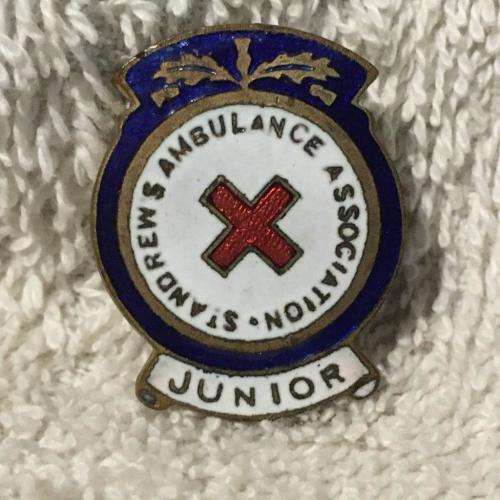 Road - Vintage St.Andrews Ambulance Association Junior Metal Badge was ...