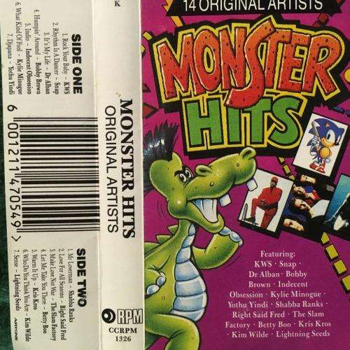 Pop - Cassette - Monster Hits was sold for R25.00 on 31 Jul at 20:01 by ...