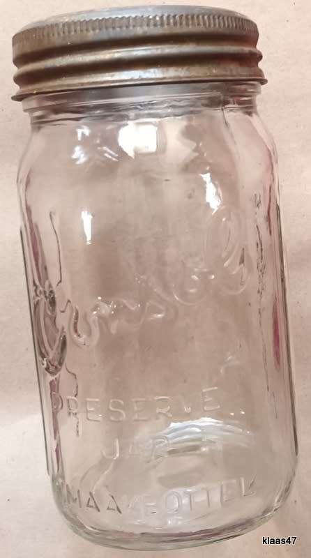 Bottles - Vintage Consol Ribbed Preserve Jar/Inmaakbottel - With ...