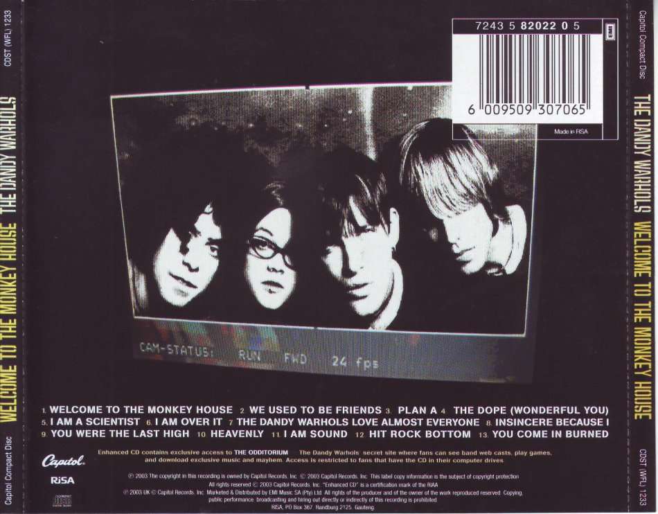 dandy warhols welcome to the monkey house rar dandy warhols welcome to the monkey house rar