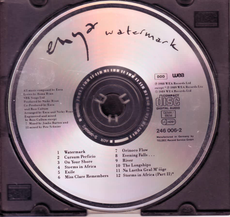 Other Music CDs - ENYA - Watermark (CD only, no booklet or back inlay ...