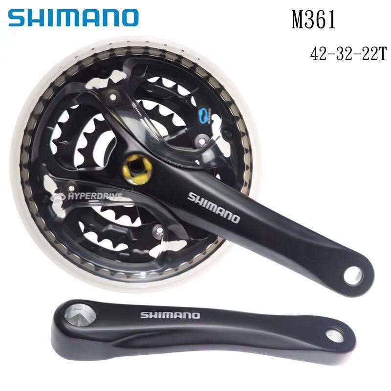 shimano m361 hybrid crankset