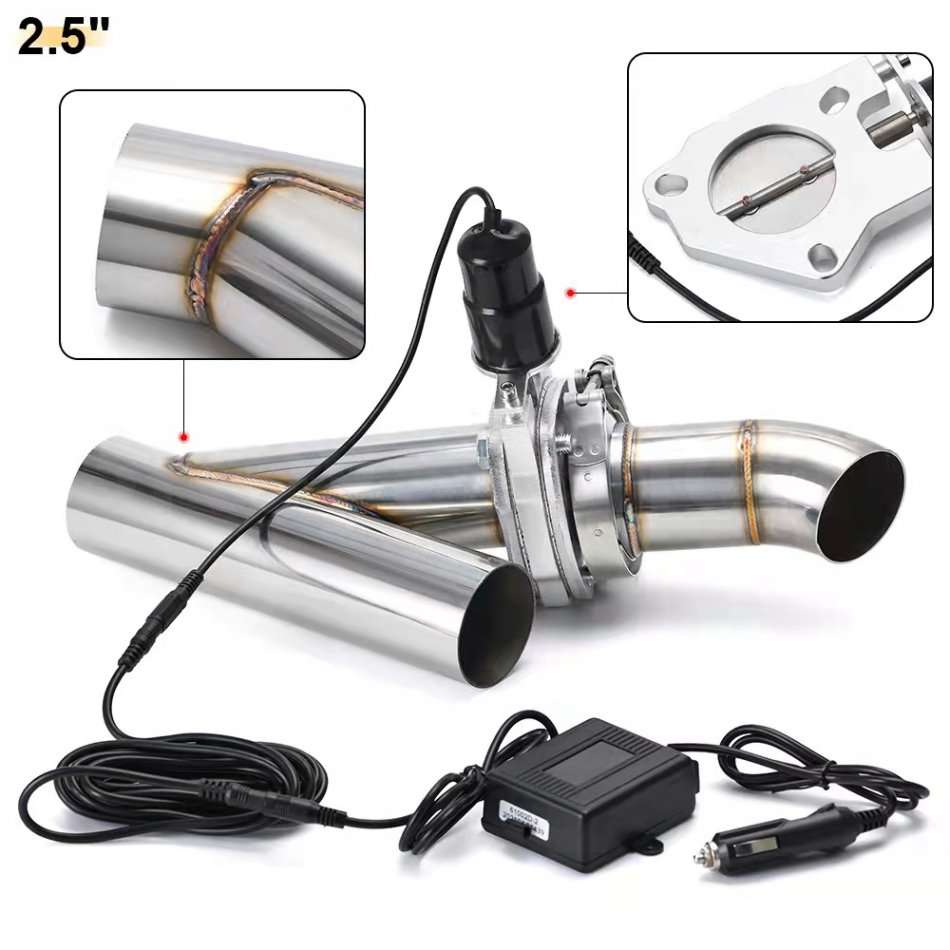 Air Intake Systems Electric remote control exhaust pipe 2.5" Electric
