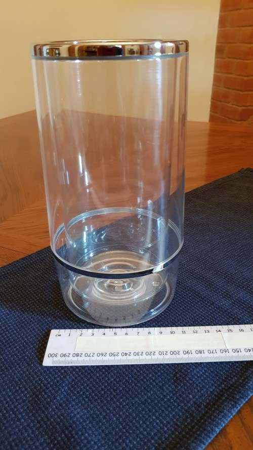 Bar Accessories Clear Plastic Wine cooler, double sided (for