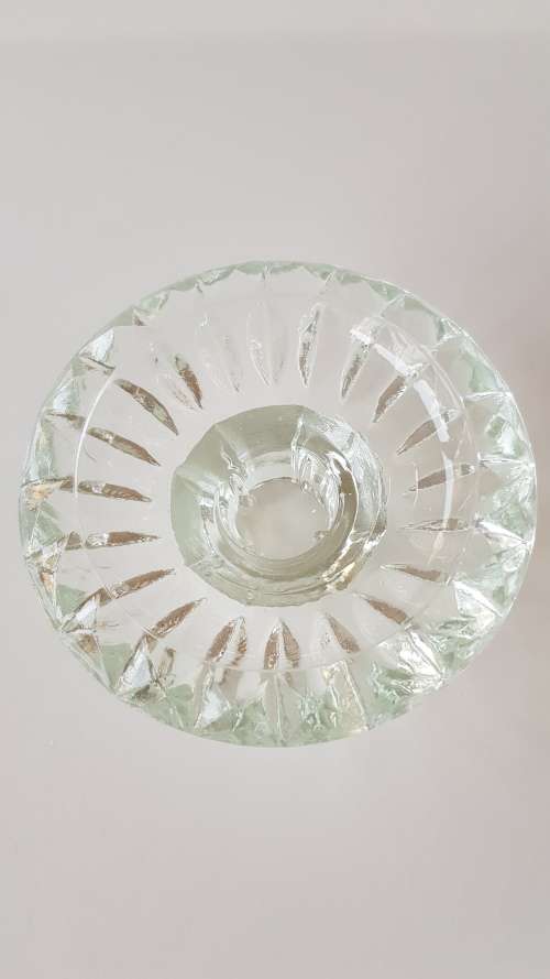 Candles & Holders Glass Candle Holders. Set of 5x heavy duty glass