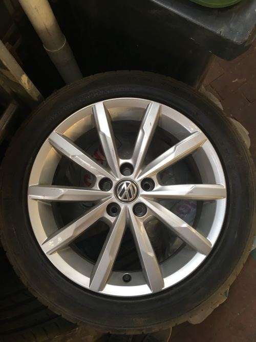 Wheel & Tyre Sets - 4 x Original VW Polo TSI Rims and Tyres was listed ...