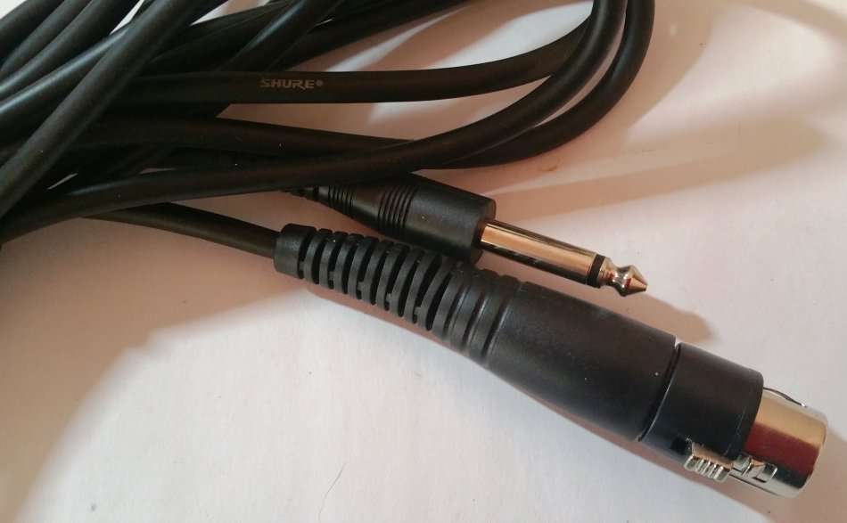 Cabling SHURE INSTRUMENT / MICROPHONE CABLE XLR to ¼" (6.35mm) JACK