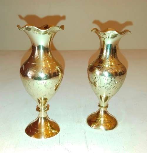 Brass TWO BRASS VASES for sale in Johannesburg (ID594687039)