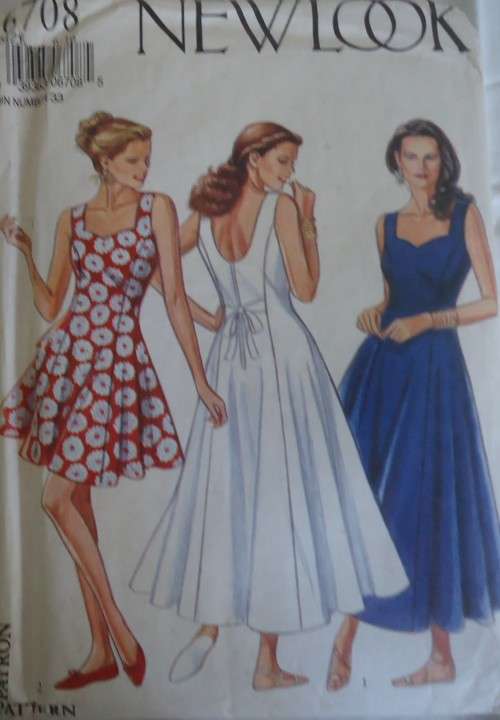 Other Sewing Accessories - NEW LOOK PATTERNS 6708 FITTED FLARED DRESS ...