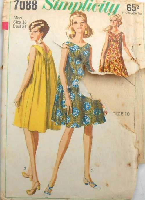 Other Sewing Accessories - VINTAGE SIMPLICITY 7088 ONE PIECE `MUU MUU ...