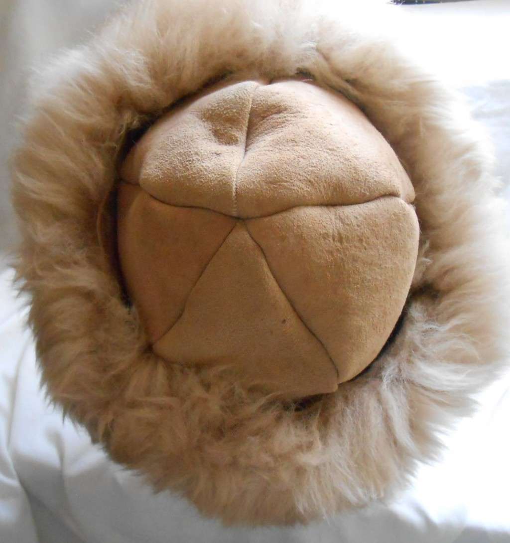 Hats STUNNING FAWN SUEDE FUR WINTER HAT WITH SNUG FUR LINING for sale
