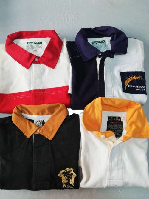 Sporting Memorabilia Collection of 4 Vintage Rugby Players Issue