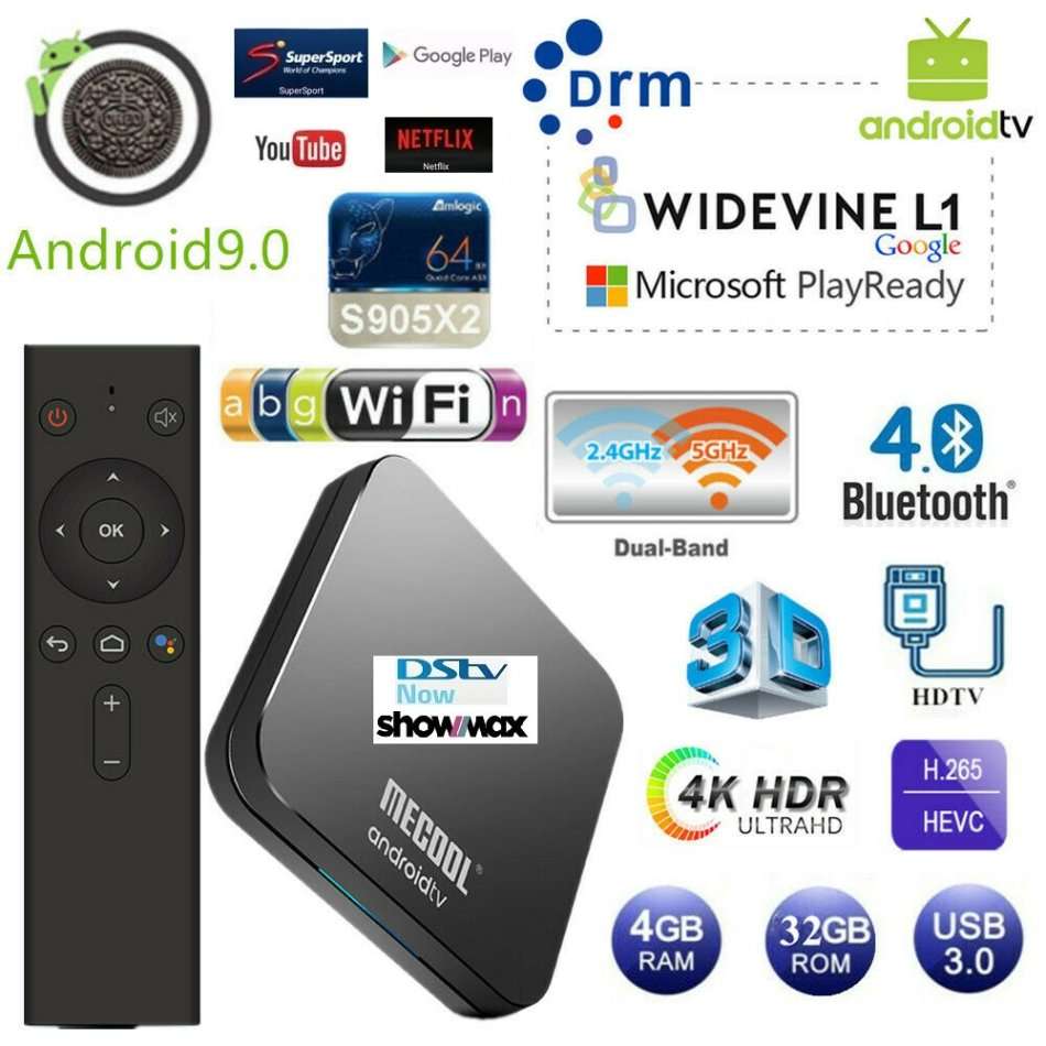 TV Boxes & Digital Media Players DSTV NOW MECOOL KM9 PRO 4gig / 32gig