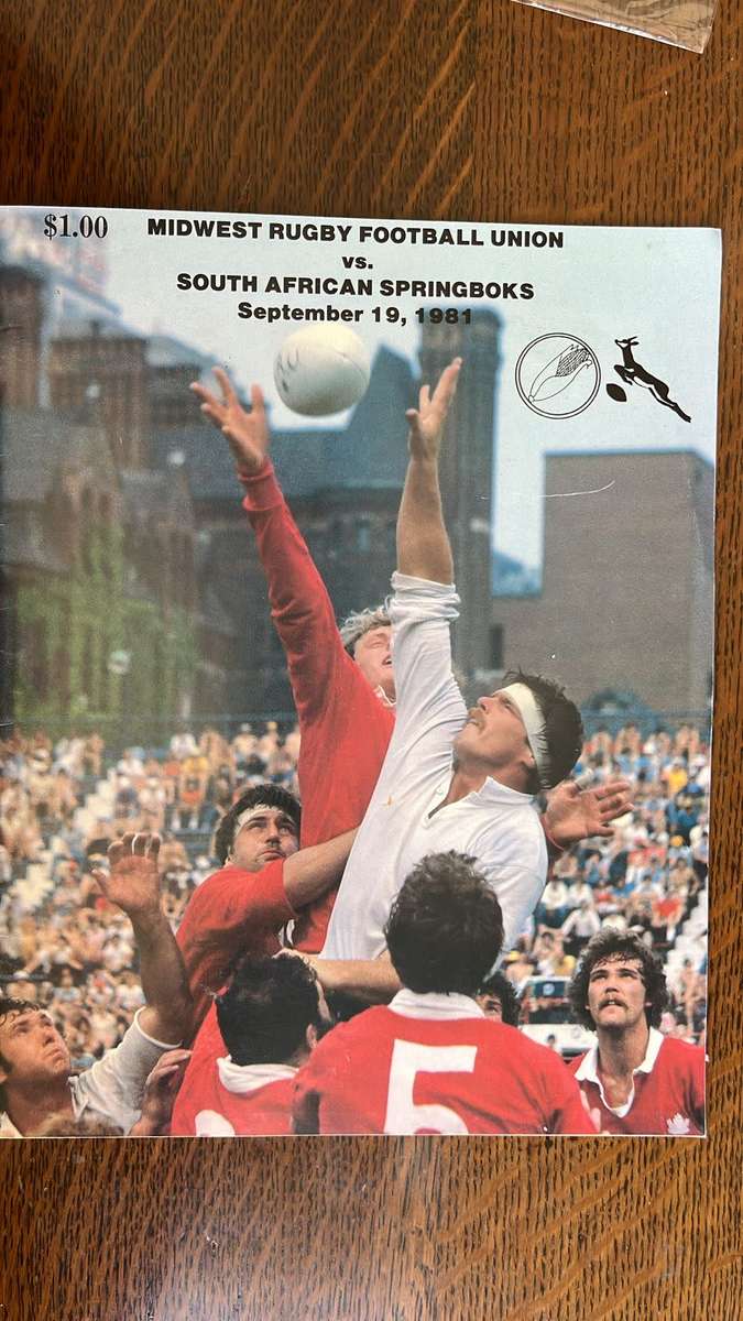 Sporting Memorabilia A Very Scarce Item 1981 Midwest Rugby Football