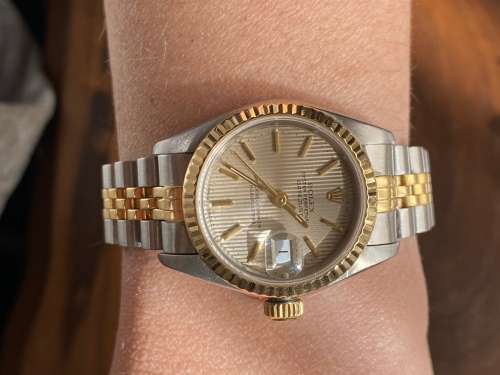 rolex tapestry dial rare