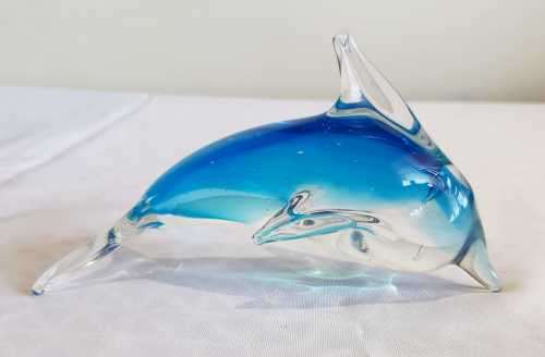 Glass blown dolphin Clearance