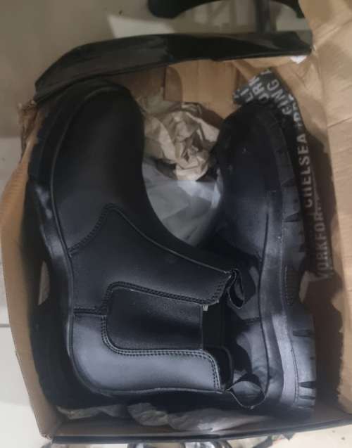 Safety & Security Chelsea style slip on safety boots was sold for