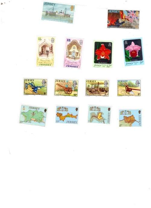 Other Great Britain 14 X JERSEY MINT STAMPS SEE PICS!!! was listed