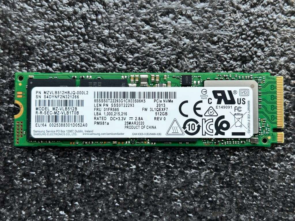 Solid State Drives SAMSUNG SSD HARD DRIVE 512GB NVME FULL WORKING