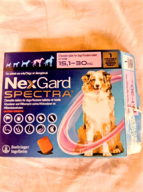 Flea & Tick Remedies - Nexguard spectra.15.1 to 30kg was listed