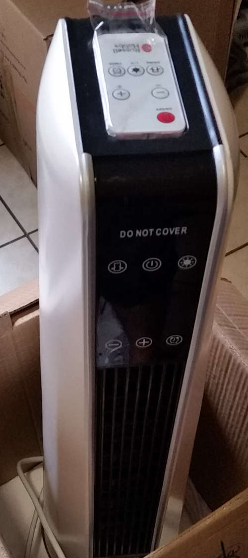 Fans - Russell Hobbs Ceramic Tower Heater/Fan - RHCTH1 was sold for R650.00  on 8 Jul at 23:00 by Branchise in Johannesburg (ID:354193684)