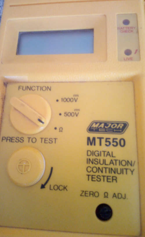 Test Equipment Majortech Digital Insulationcontinuity Tester Mt550