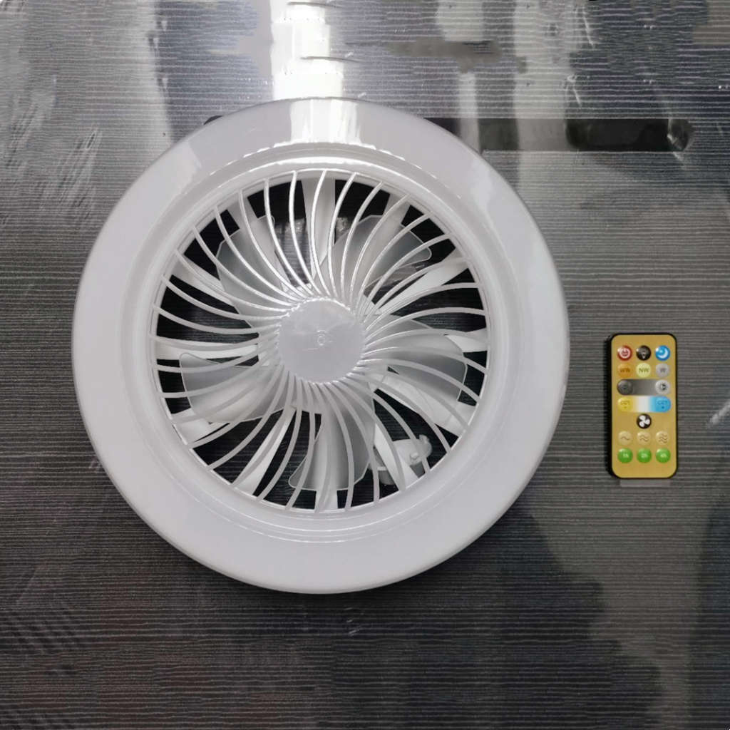 Fans 2in1 Ceiling Fan E27 LED Bulb Electric Fan LED Ceiling Light