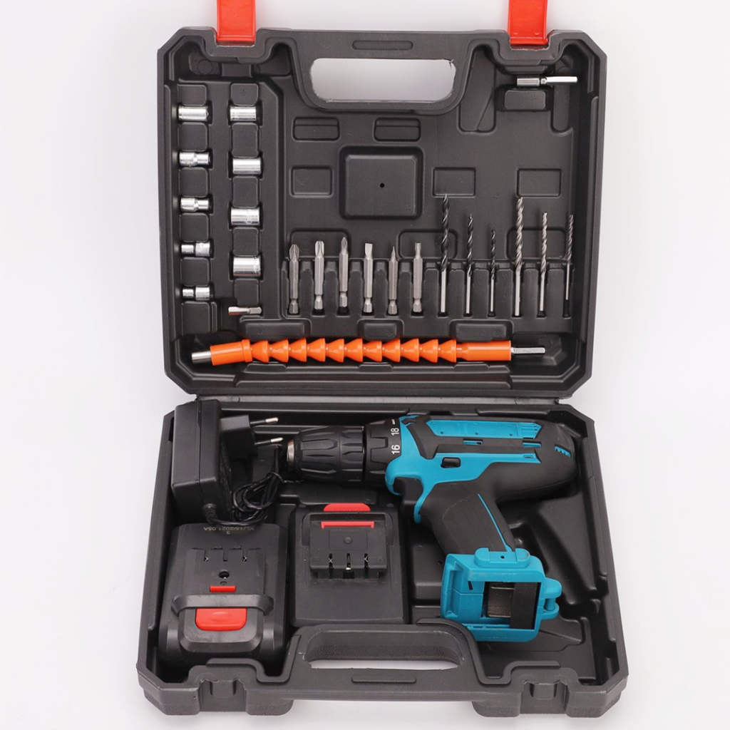 Tool Boxes & Sets 25V electric drill tool set rechargeable with soft